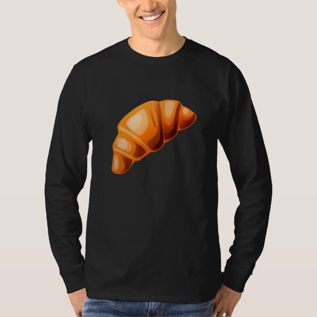 Croissant Costume Cute Finare Dress Costumes Women T Shirt (Framsida)