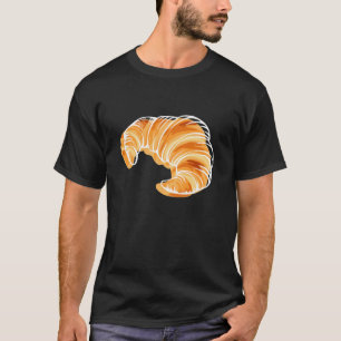 Croissant Frankrike Travel Eiffel Torn T Shirt