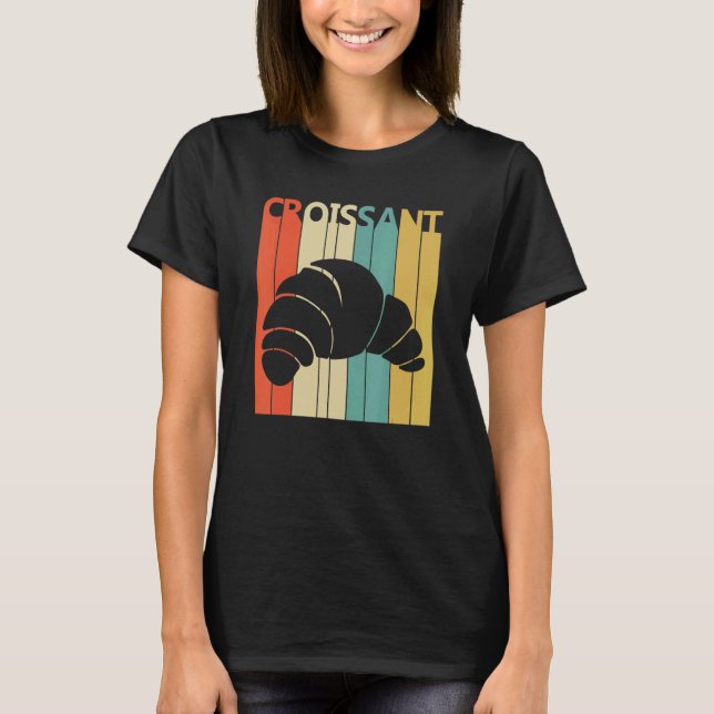 Croissant Frukostmat T Shirt (Framsida)