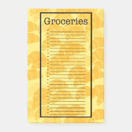 Croissant Grocery List Post-it Block