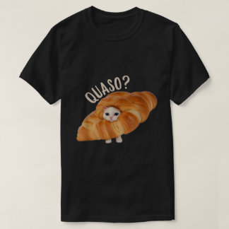 Croissant Katt Meme Tröja för Matlovers