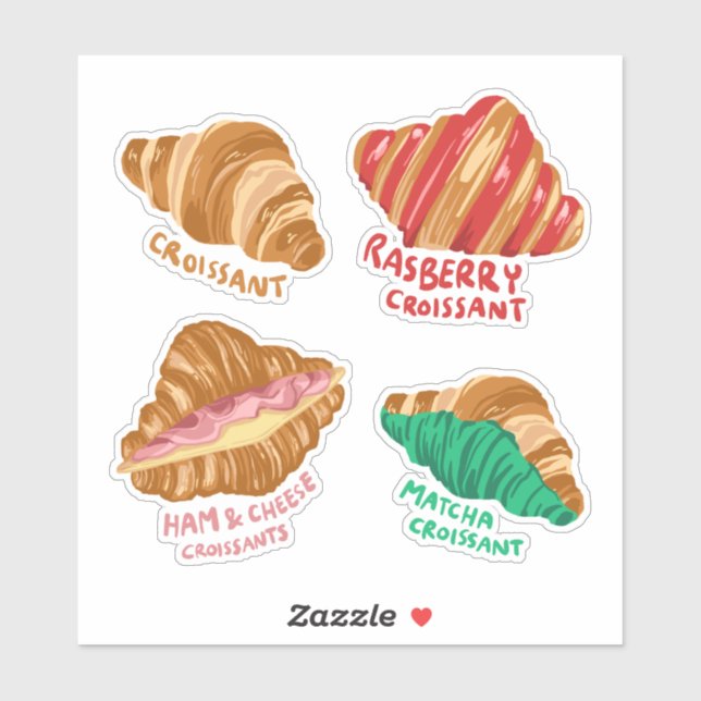 Croissant Klistermärken (Ark)
