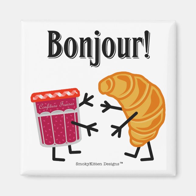 Croissant och Sylt - Bonjour! Magnet (Framsidan)