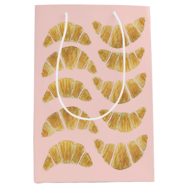 Croissant Rose presentpåse (Framsidan)