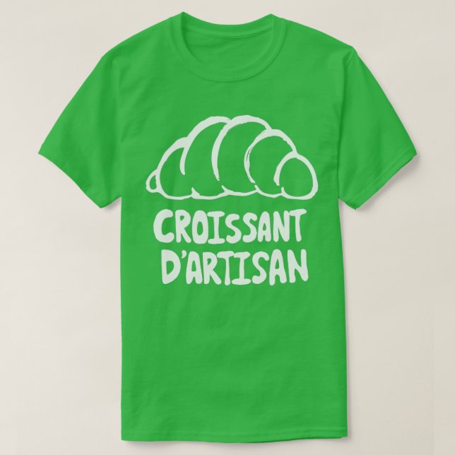Croissant T för älskare T Shirt (Design framsida)