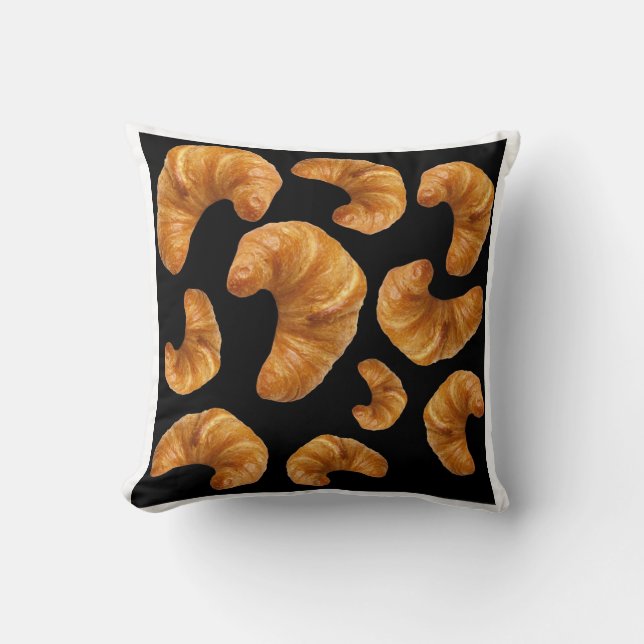 Croissants mönster kudde (Framsida)