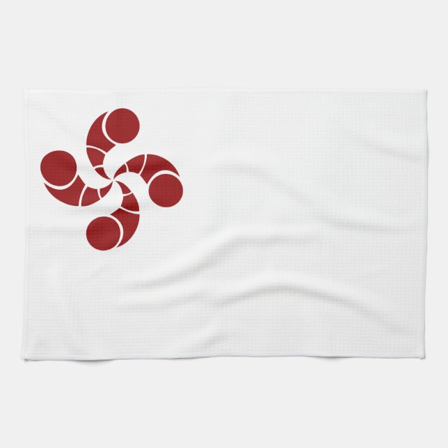 croix basque de golf kökshandduk (Horisontell)