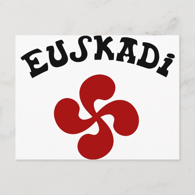 Croix Basque Euskadi Rouge Vykort (Framsida)