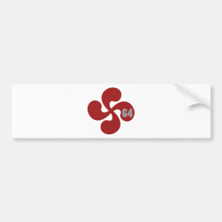 Croix basque rouge 64 Lauburu Bildekal