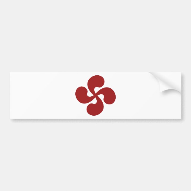 Croix Basque Rouge Lauburu Bildekal (Framsidan)