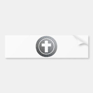 Croix danscercle Métal Bildekal