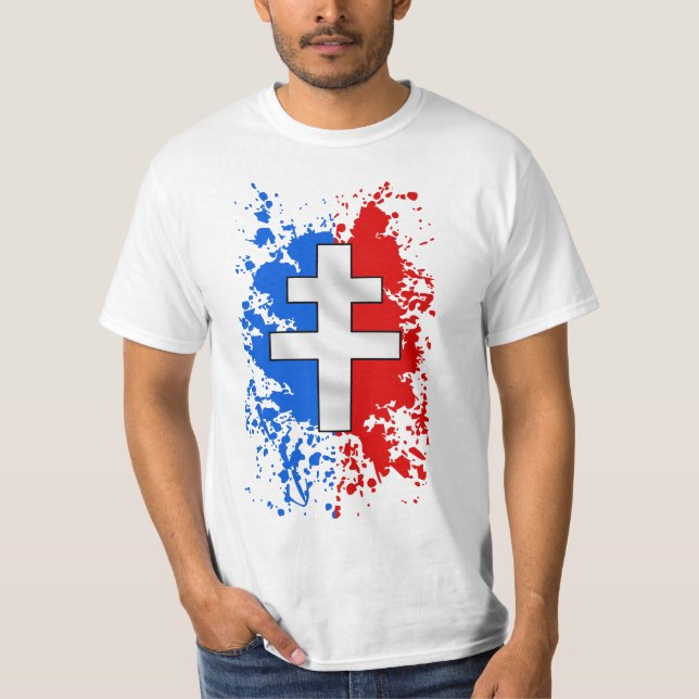 Croix de Lorraine T Shirt (Framsida)