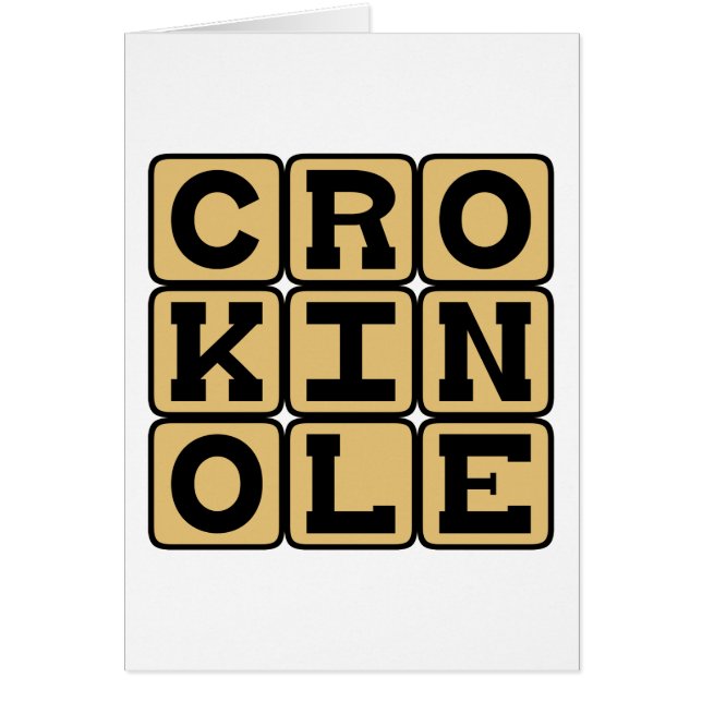 Crokinole, Board Game Hälsningskort (Framsidan)
