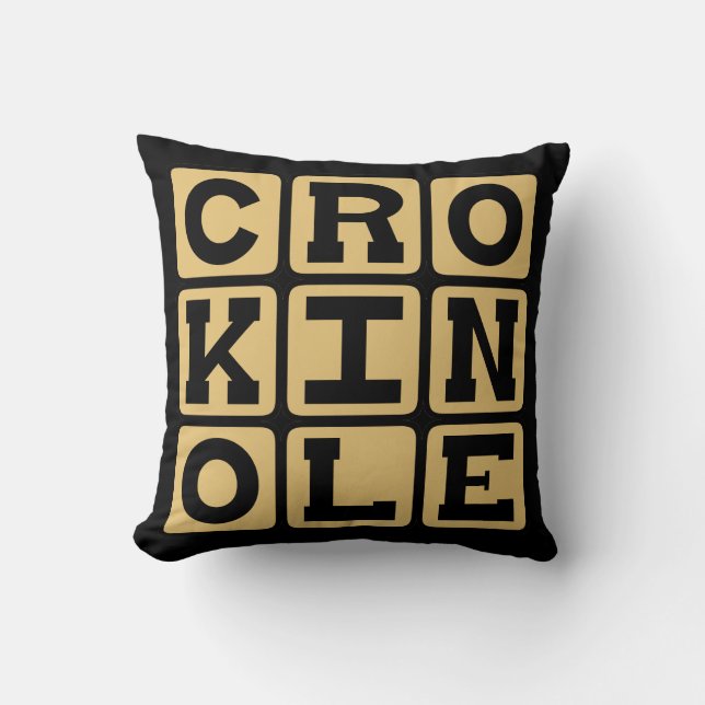 Crokinole, Brädspel Kudde (Framsida)