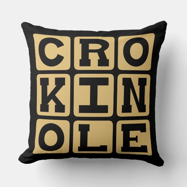 Crokinole, Brädspel Kudde (Framsida)