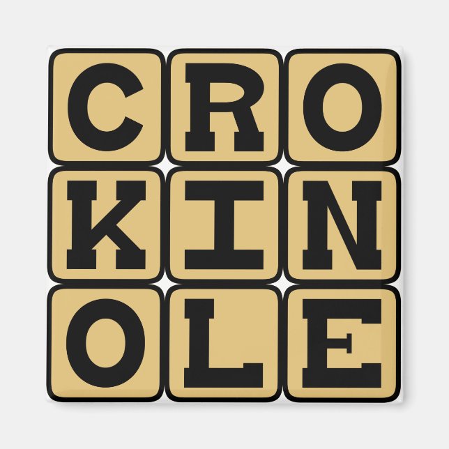 Crokinole, Brädspel Magnet (Framsidan)