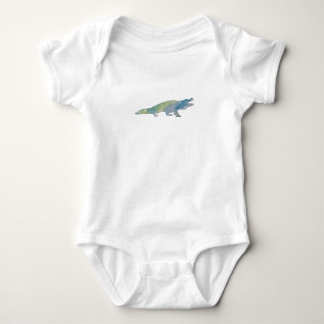 Crokodile Alligator Baby Bodykostym T Shirt (Framsida)