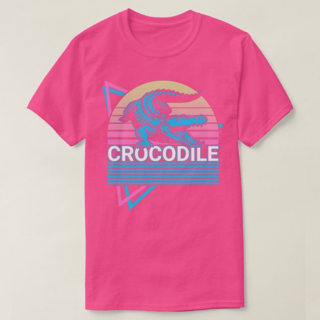Crokodile Alligator Croc Retro Gift1 T Shirt (Design framsida)