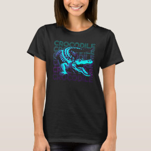 Crokodile Alligator Croc Retro T Shirt