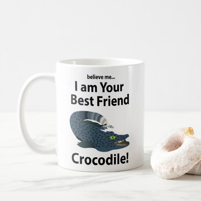 Crokodile Alligator Funny Crokodile Kaffemugg (Med munk)