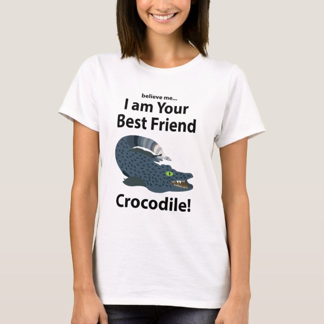 Crokodile Alligator Funny Crokodile T Shirt (Framsida)