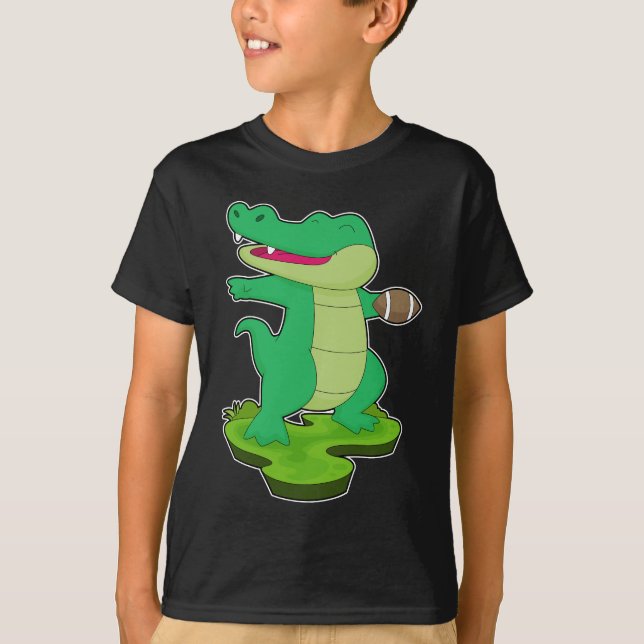 Crokodile American Football Sports T Shirt (Framsida)