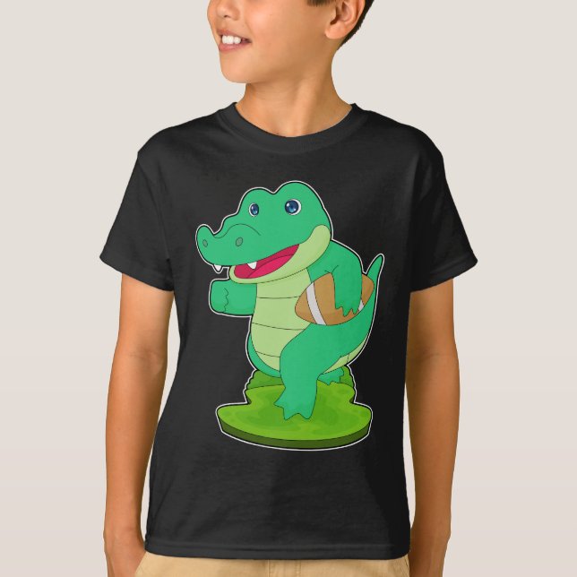 Crokodile American Football Sports T Shirt (Framsida)