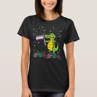 Crokodile Asexuell Flagga Animal Ace Pride Lgbtq W T Shirt