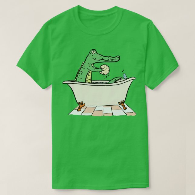 Crokodile Bathtime T Shirt (Design framsida)