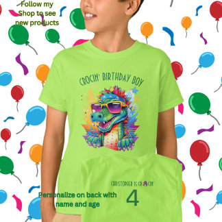 Crokodile Birthday boy eller girl T Shirt