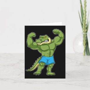 Crokodile Bodybyggder Bodybuilding Sports Kort