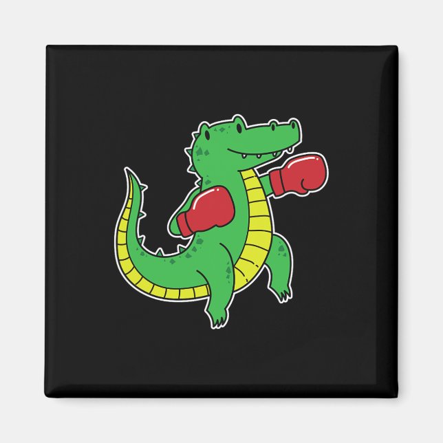 Crokodile Boxing Magnet (Framsidan)