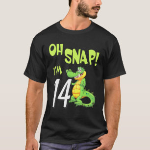 Crokodile Dancing Lycklig Min födelsedag Oh Snap I T Shirt
