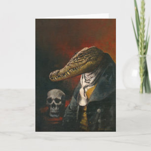 Crokodile Hälsning Card Tack Kort