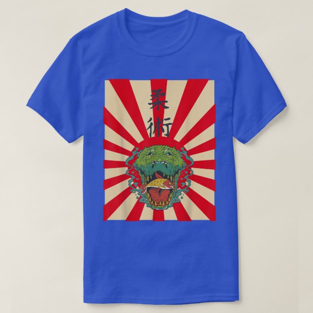 Crokodile Kawaii Anime Alligator T Shirt (Design framsida)