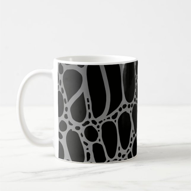 Crokodile Mönster Kaffemugg (Vänster)