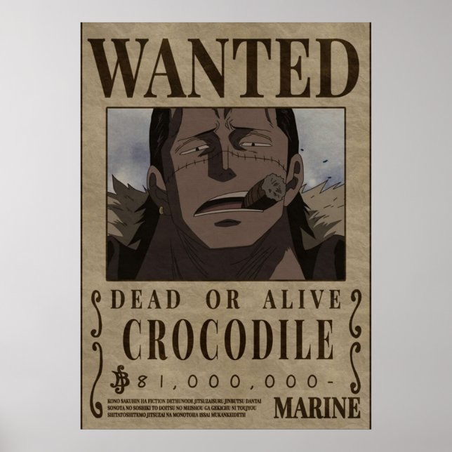 Crokodile One Biet ville ha Bounty Poster (Framsidan)
