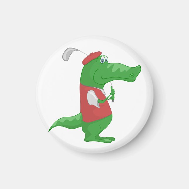 Crokodile Pay Golf Magnet (Framsidan)