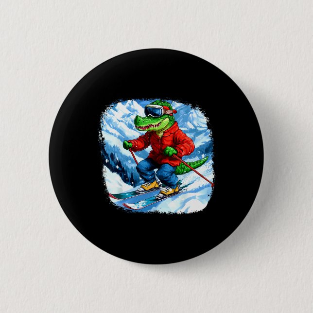 Crokodile Skier Knapp (Framsida)