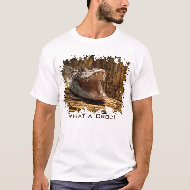Crokodile Teeth, Alligator, Reptile, Wildlife T-shirt (Framsida)