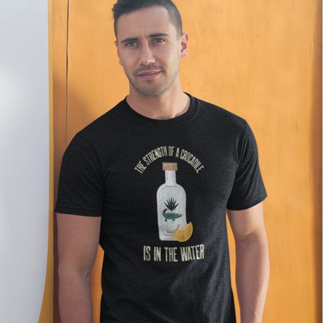 Crokodile Tequila Flaska Mask Funny Say T Shirt (Skapare uppladdad)