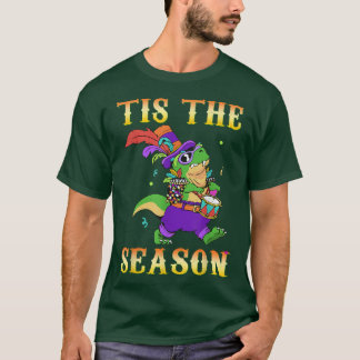 Crokodile Tis Season Festival Parad Pärlor Mardi G T Shirt