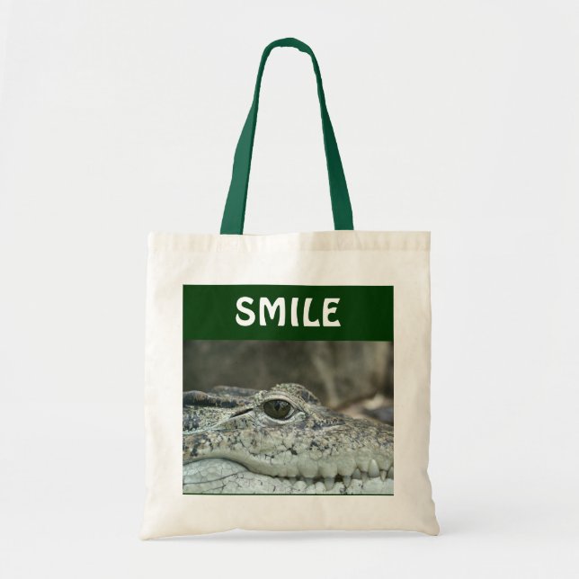 Crokodile Tote Bag Tygkasse (Framsidan)