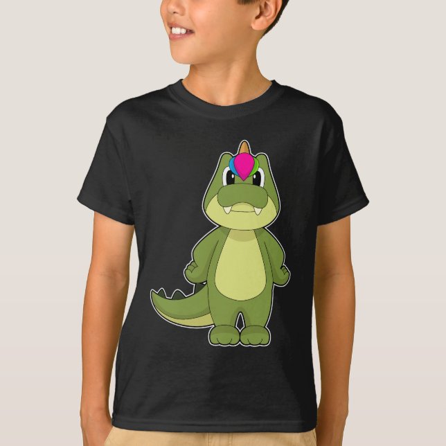 Crokodile Unicorn T Shirt (Framsida)