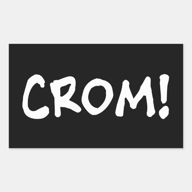 Crom - Conans Gud Rektangulärt Klistermärke (Framsida)