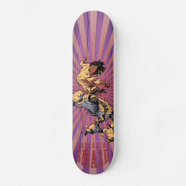 Crom Gnarbarianen Mini Skateboard Bräda 18,7 Cm (Framsida)