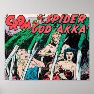 Crom och Sider God of AKKA Art Print #1 Poster