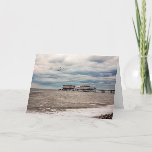 Cromer Beach, North Norfolk, England Kort (Framsida)