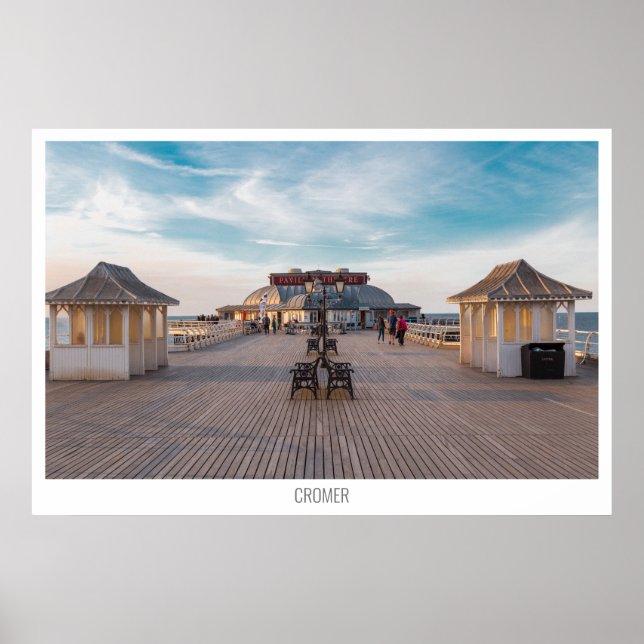 Cromer Pier, Norfolk, England Poster (Framsidan)