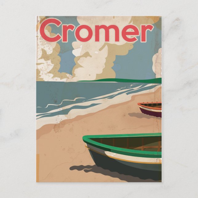 Cromer Vintage lokomotiv Resemålning Affisch Vykort (Framsida)